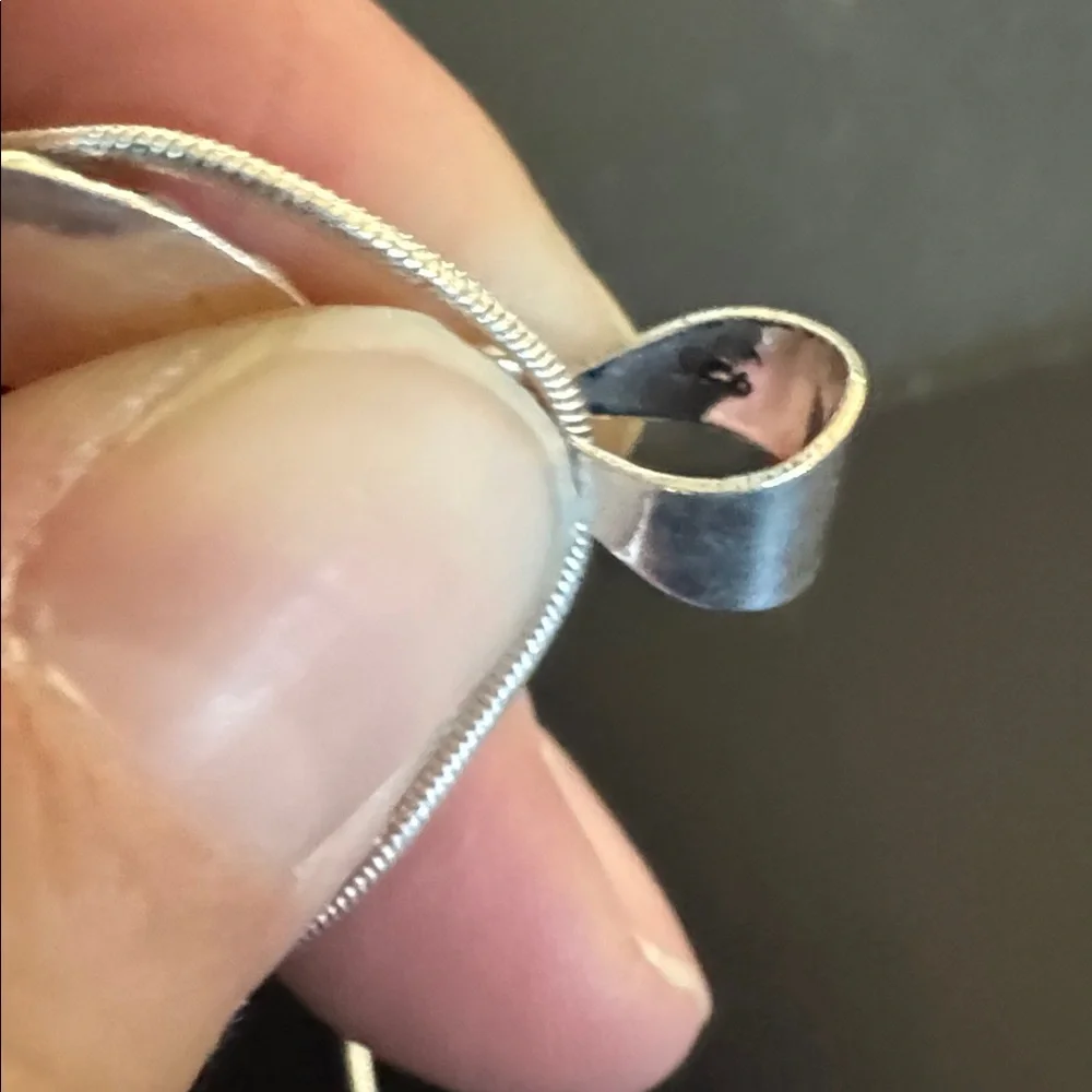 Triplet Opal .925 sterling silver necklace - Picture 4 of 4